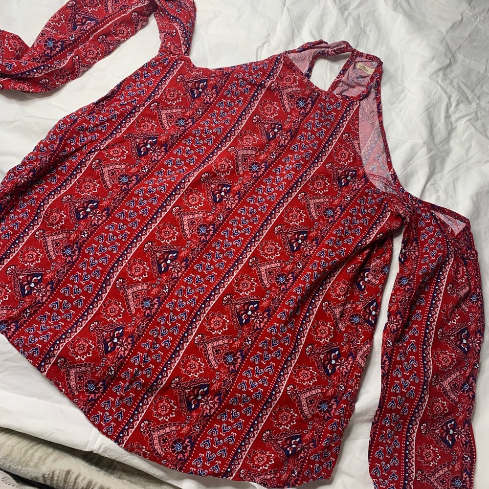 Hollister Cold Shoulder Bandana Top